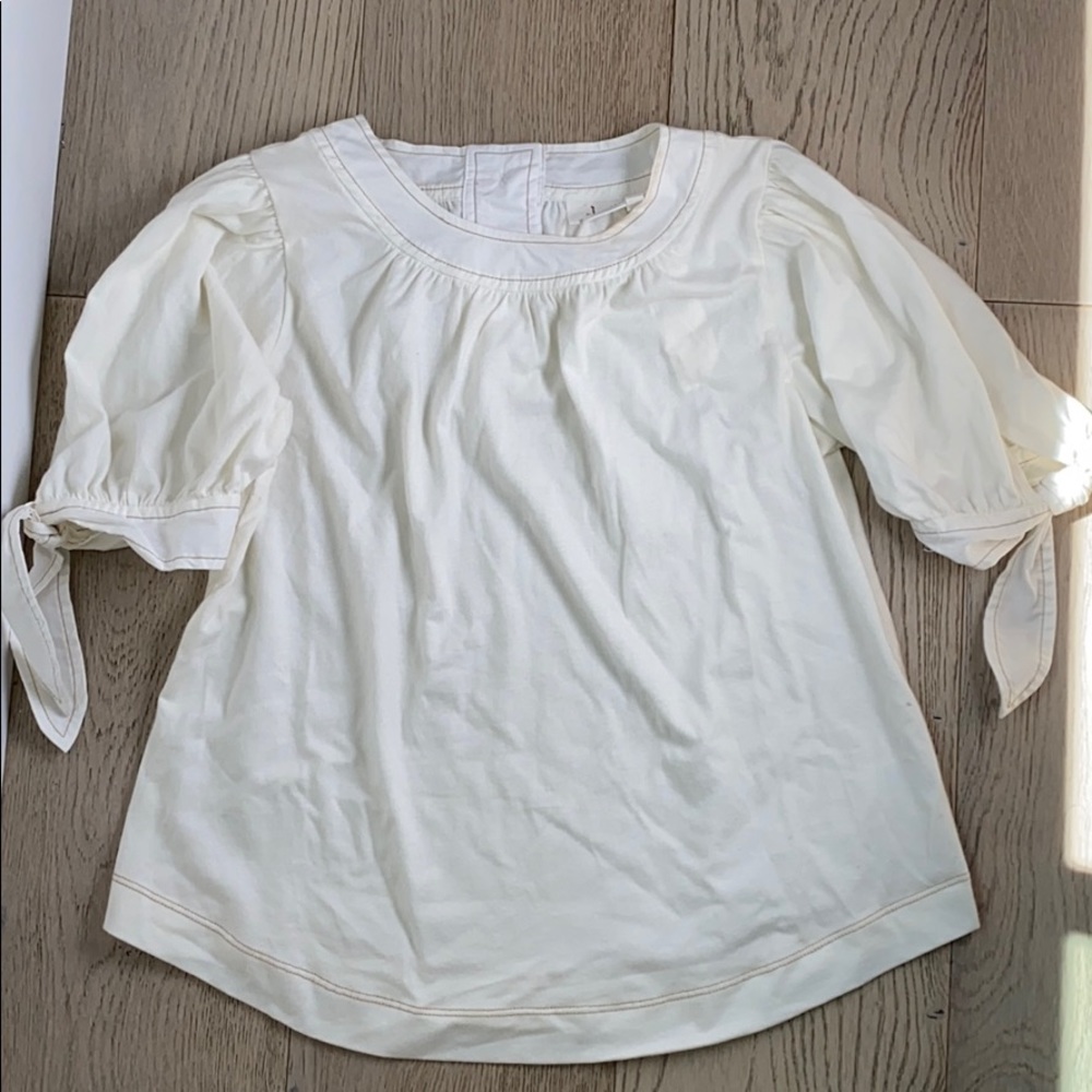 5for$40! Anthropologie Tie Sleeve Detail Top NWT